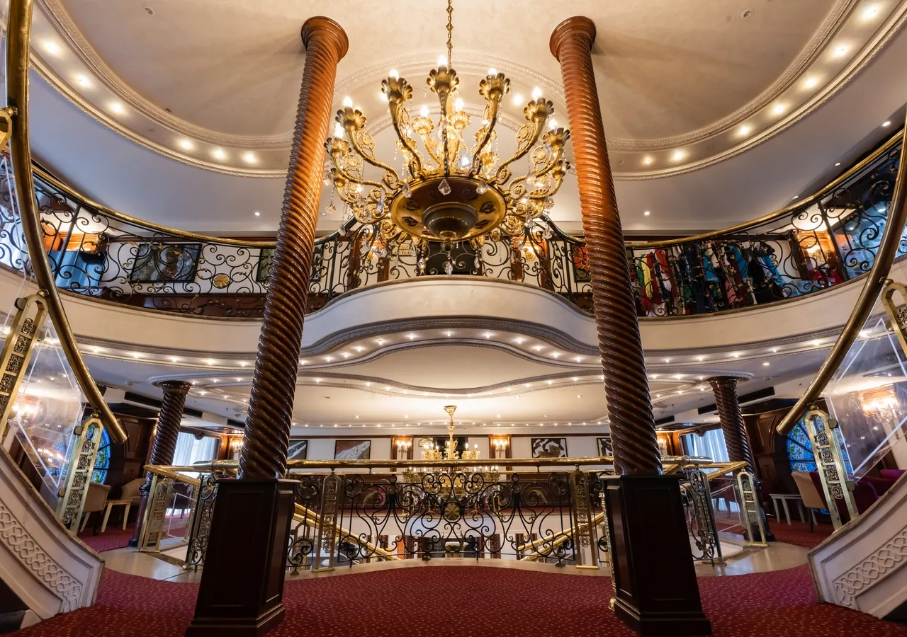 Lobby of the MS Monica Nile Cruise Nile cruise